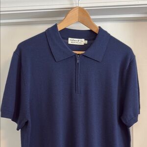 Collars & Co. Merino Wool Polo Shirt - sz Large